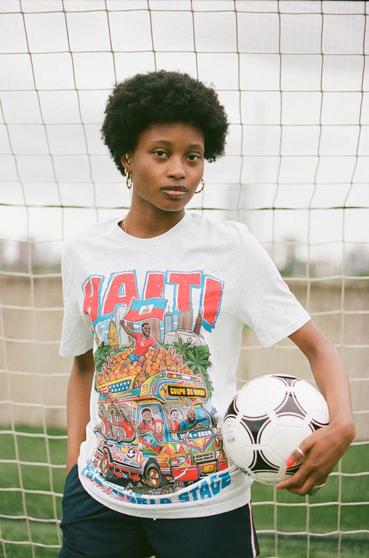HAITI WORLD CUP TEE [HEATHER GREY]