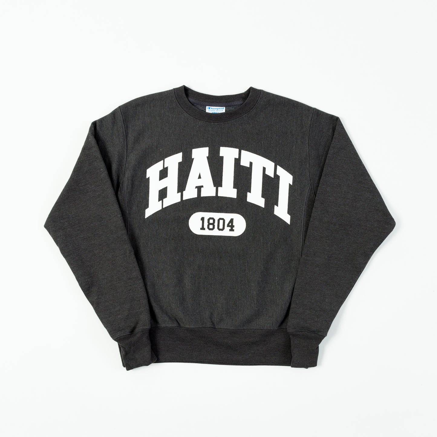 HAITI x Champion Crew Neck Sweater (Charcoal Grey)